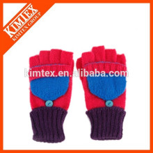 Venta al por mayor guantes sin dedos de los deportes del invierno del knit del acrílico